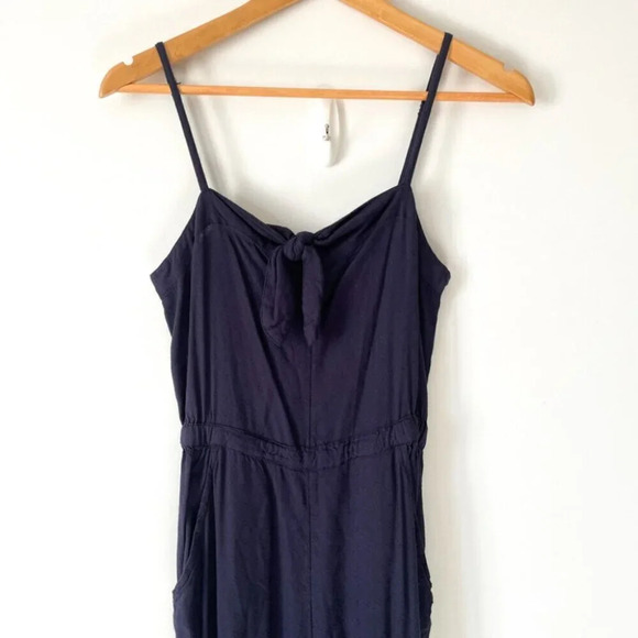 Roxy Feel The Retro Spirit Strappy  Jumpsuit Navy Blue Size Small - Picture 6 of 8
